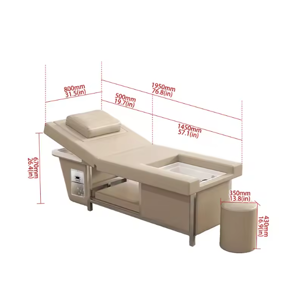 Łóżko HEAD SPA z dwiema myjkami HP1B